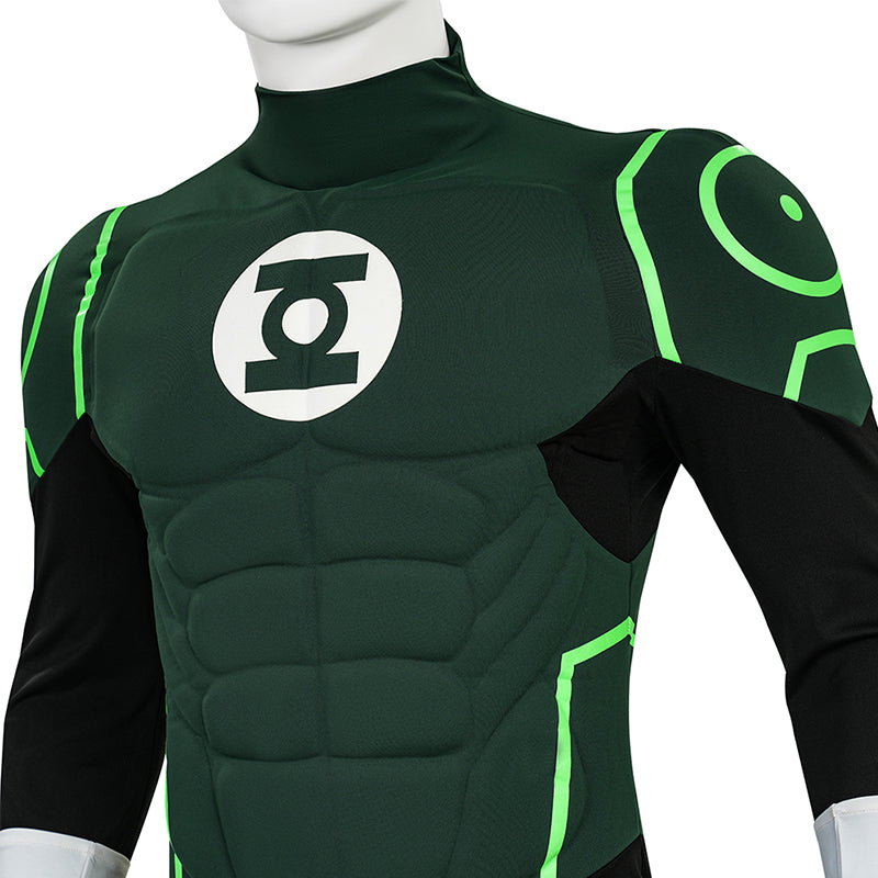 Green Lantern Hal Jordan Justice League Lantern Green Cosplay Costume - Image 11