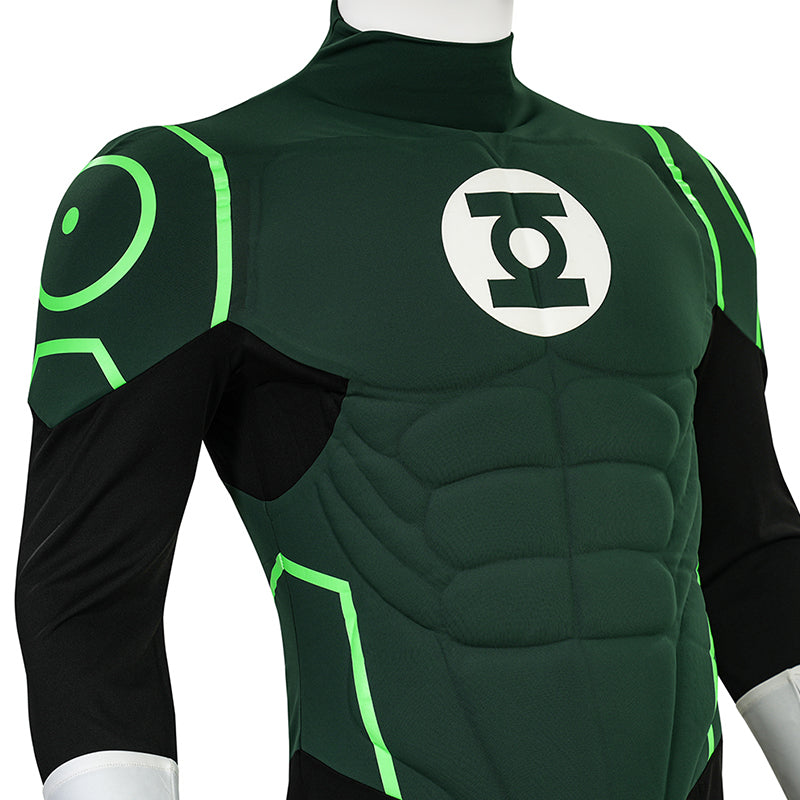 Green Lantern Hal Jordan Justice League Lantern Green Cosplay Costume - Image 12