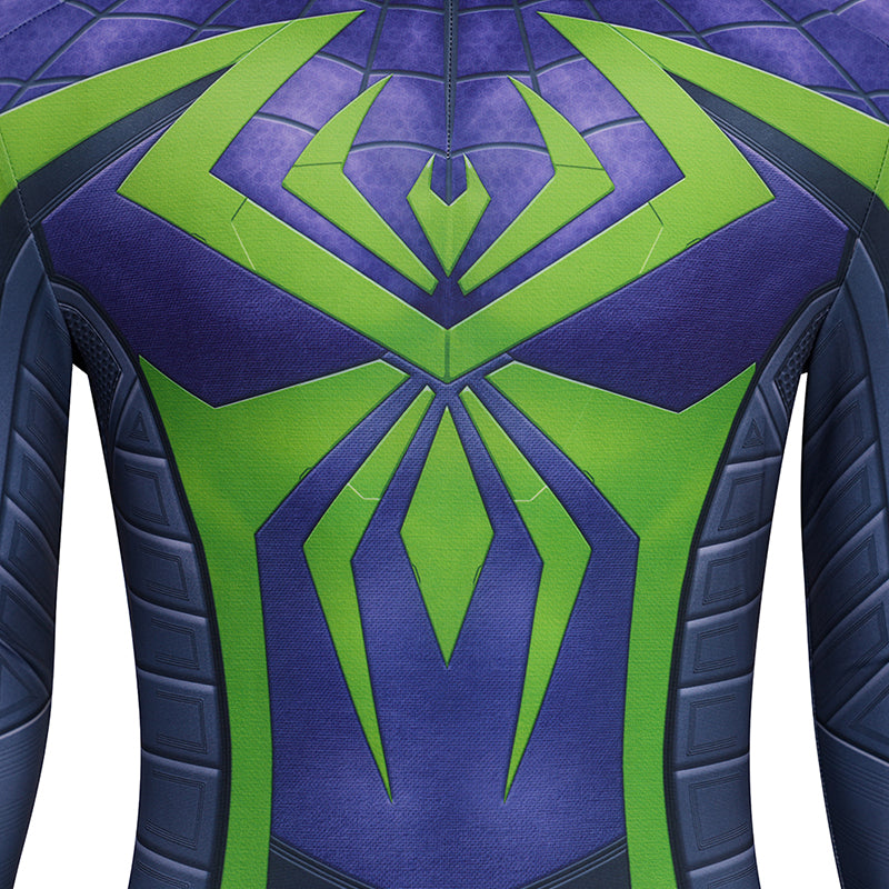 Spider-Man 2 Miles Morales Cosplay Costume Purple Reign Suit Jumpsuit - Image 15