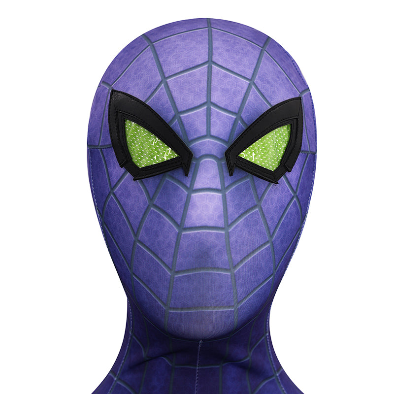Spider-Man 2 Miles Morales Cosplay Costume Purple Reign Suit Jumpsuit - Image 10