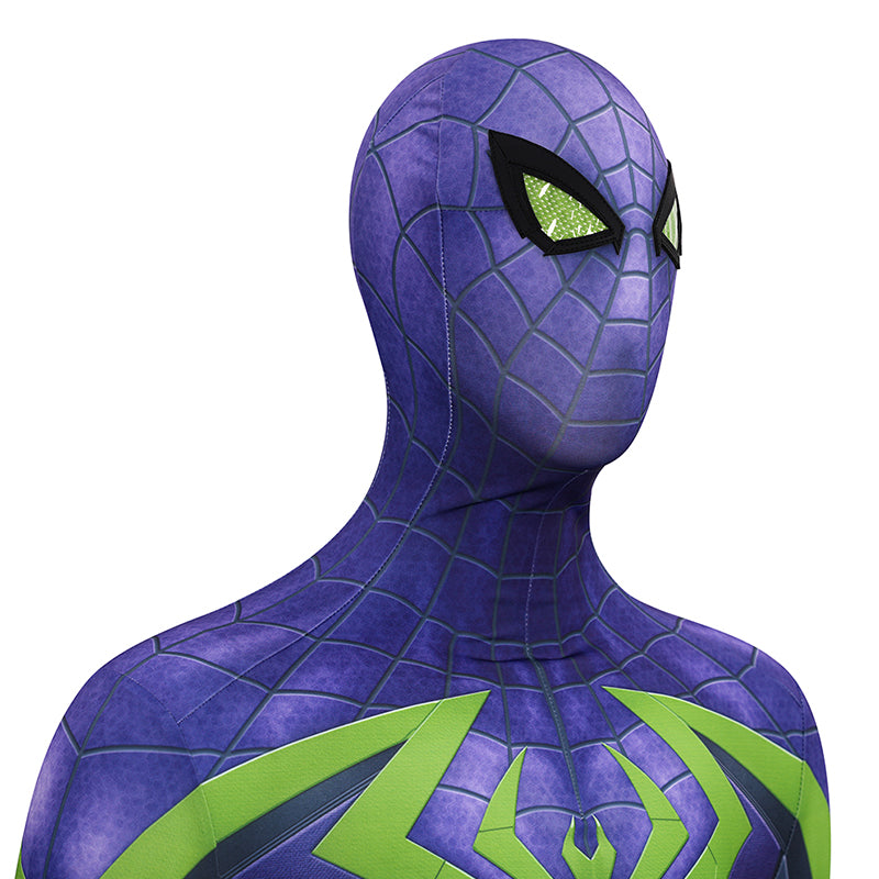 Spider-Man 2 Miles Morales Cosplay Costume Purple Reign Suit Jumpsuit - Image 12