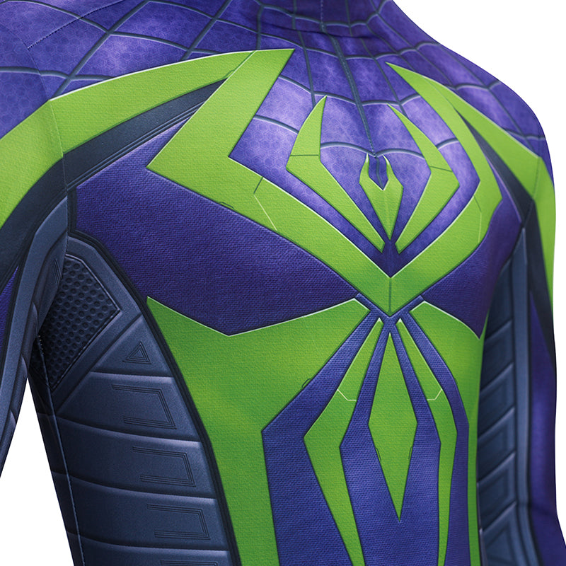 Spider-Man 2 Miles Morales Cosplay Costume Purple Reign Suit Jumpsuit - Image 13