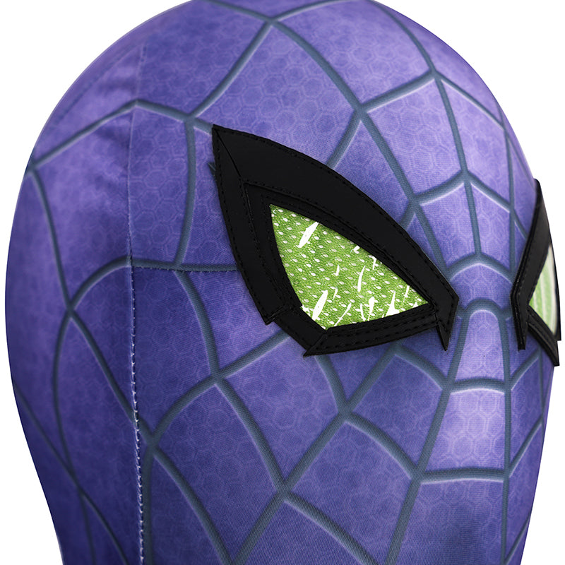 Spider-Man 2 Miles Morales Cosplay Costume Purple Reign Suit Jumpsuit - Image 11