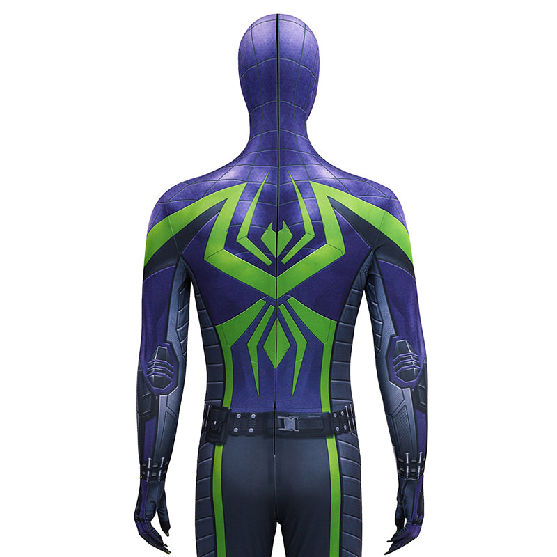 Spider-Man 2 Miles Morales Cosplay Costume Purple Reign Suit Jumpsuit - Image 8