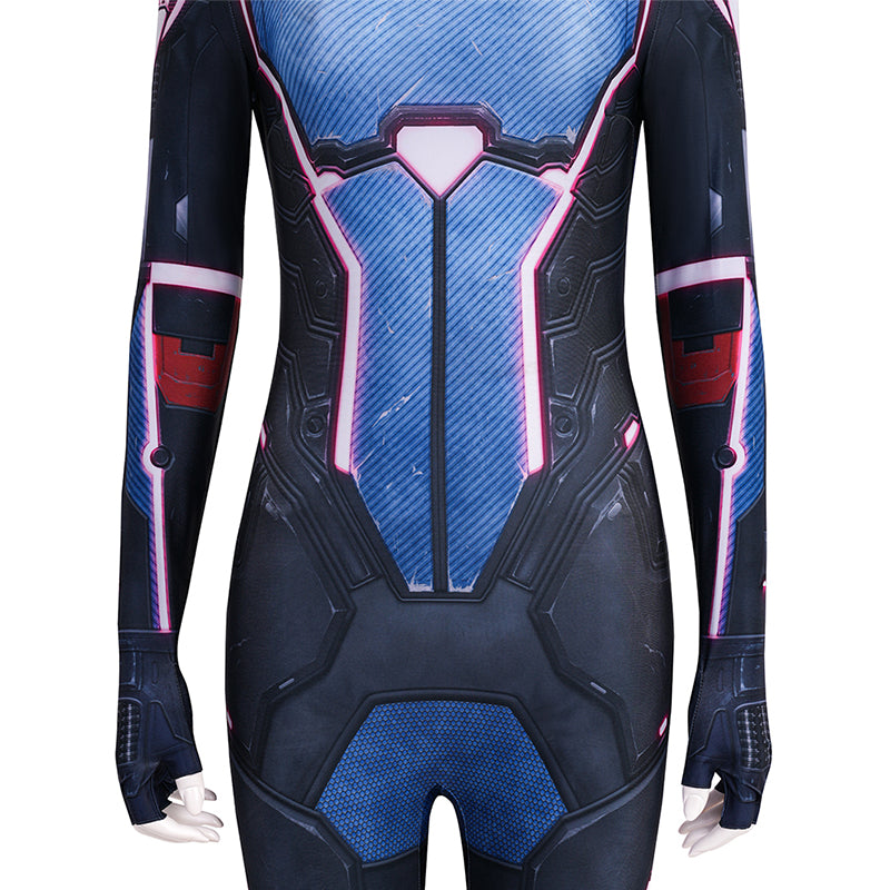 Split Fiction Mio Cosplay Costume Purple Jumpsuit Halloween Outfit - Image 6
