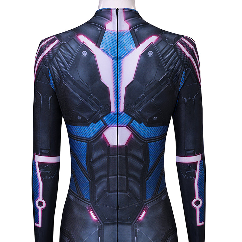 Split Fiction Mio Cosplay Costume Purple Jumpsuit Halloween Outfit - Image 14