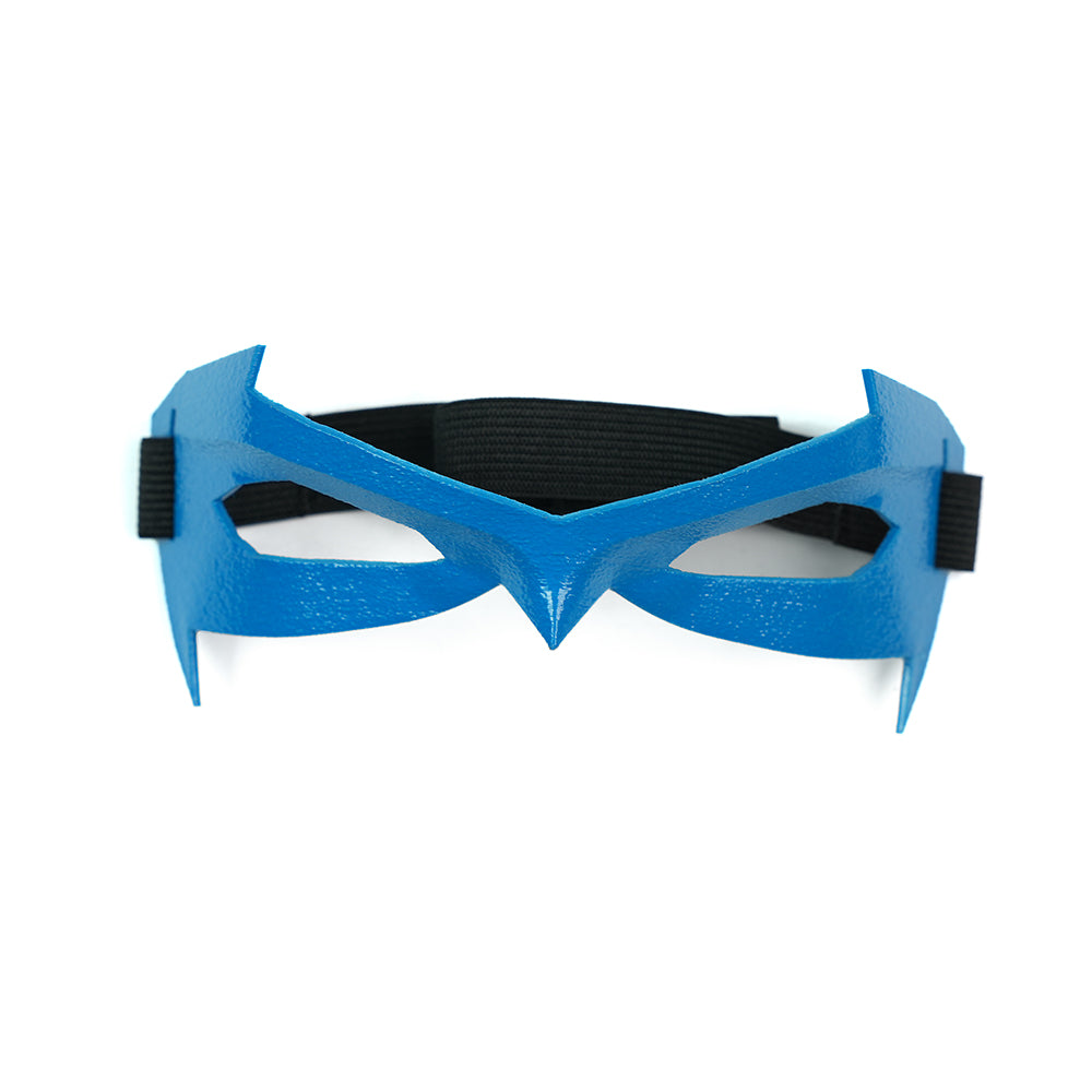 Dick Grayson Nightwing Cosplay Costume Nightwing Blue Leather Jumpsuit - Image 14