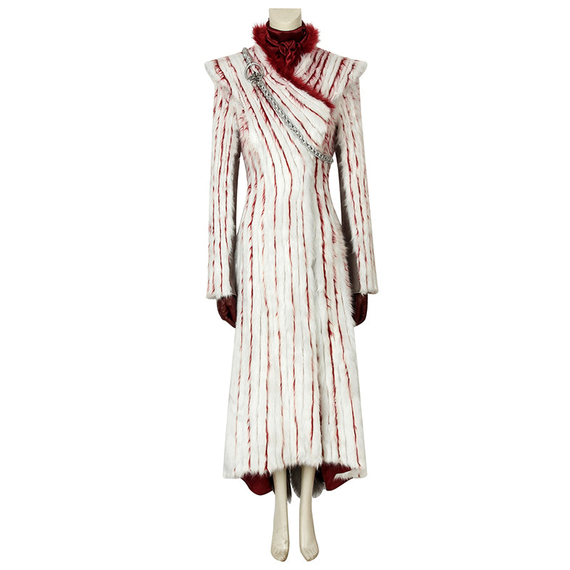 Daenerys Targaryen Game of Throne s8 Halloween Cosplay Costume - Image 3