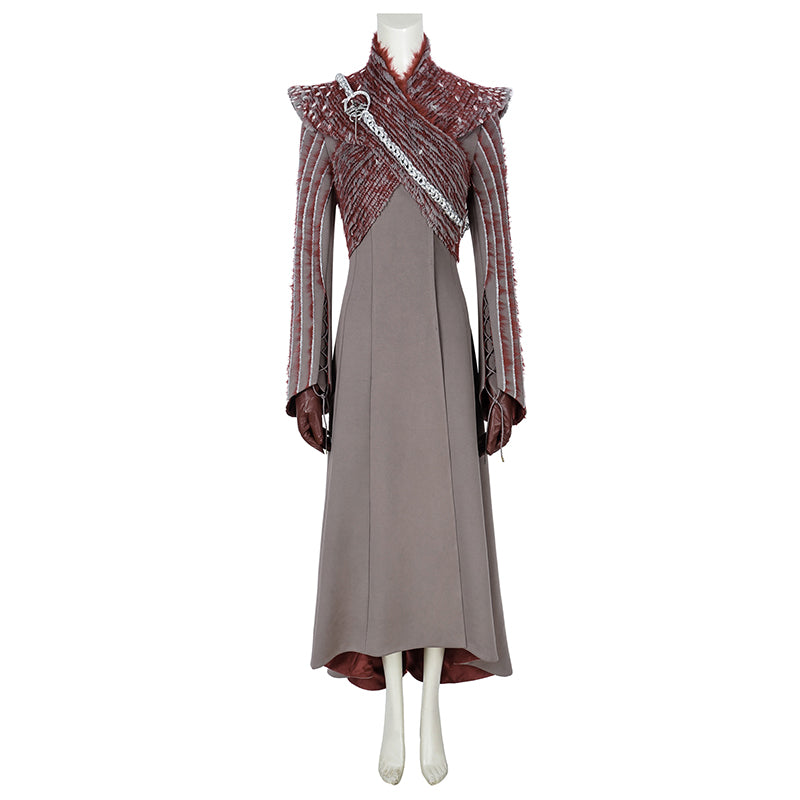 Game of Throne Daenerys Targaryen s8 Dress Halloween Costume Cosplay - Image 2