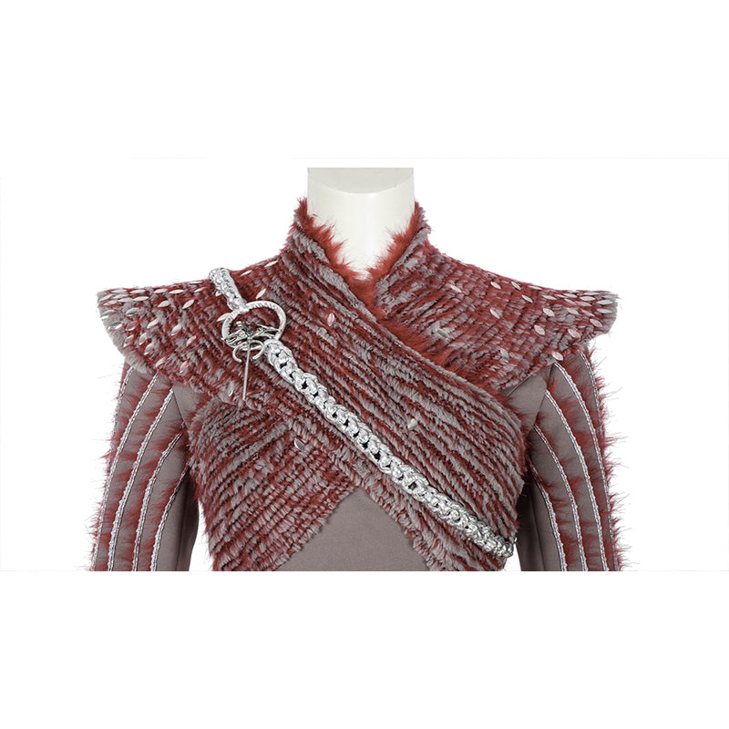 Game of Throne Daenerys Targaryen s8 Dress Halloween Costume Cosplay - Image 9