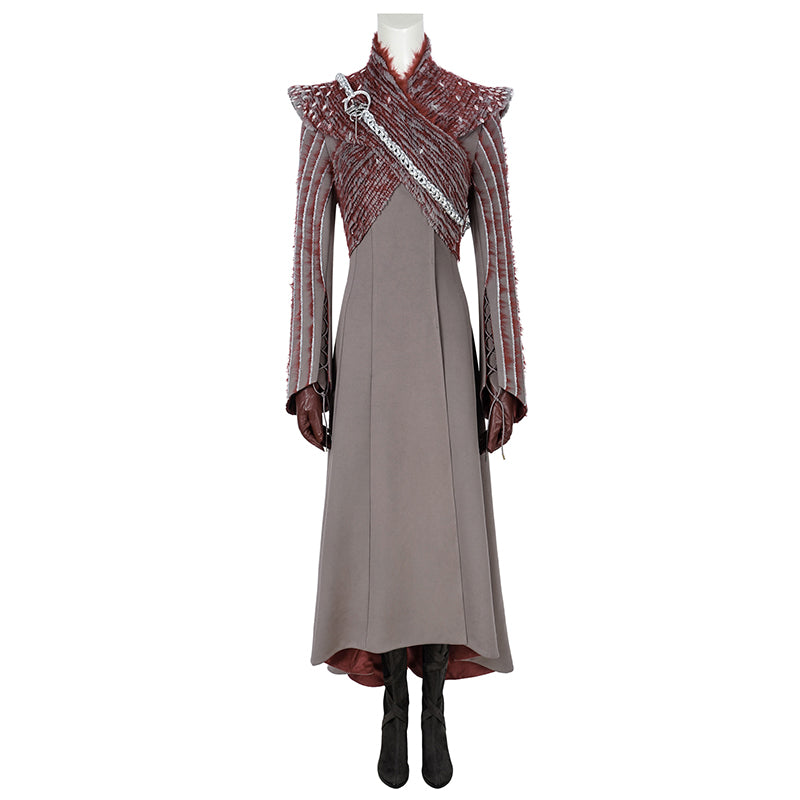 Game of Throne Daenerys Targaryen s8 Dress Halloween Costume Cosplay - Image 3