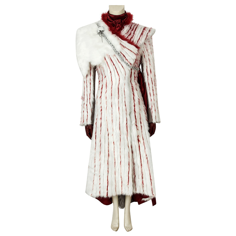 Daenerys Targaryen Game of Throne s8 Halloween Cosplay Costume - Image 2