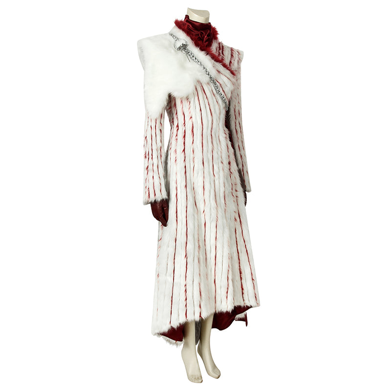 Daenerys Targaryen Game of Throne s8 Halloween Cosplay Costume - Image 5