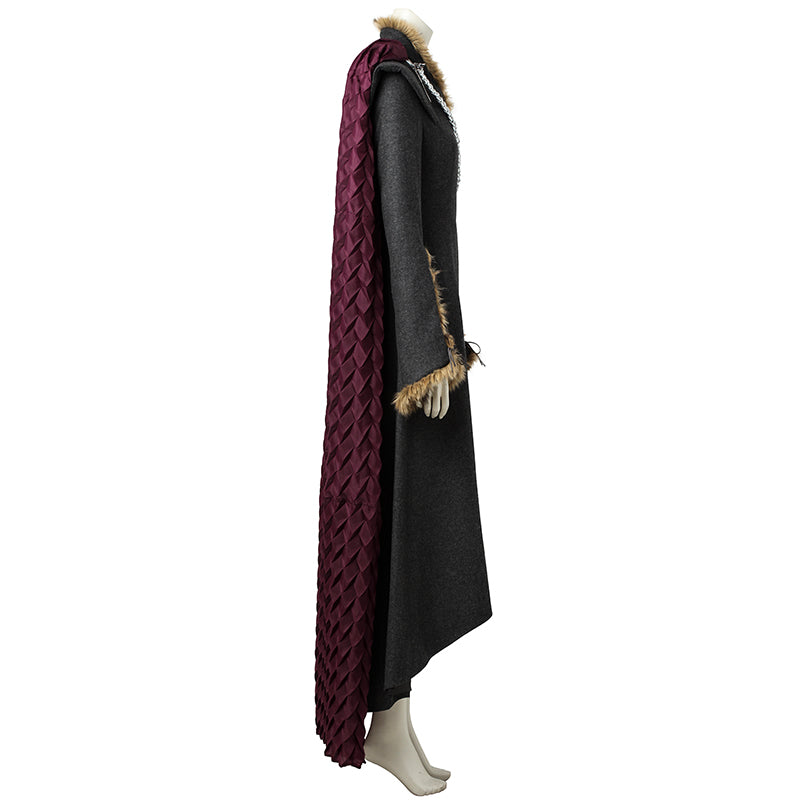 Mother of Dragon Daenerys Targaryen Dress Cosplay Halloween Costume Outfits - Image 3