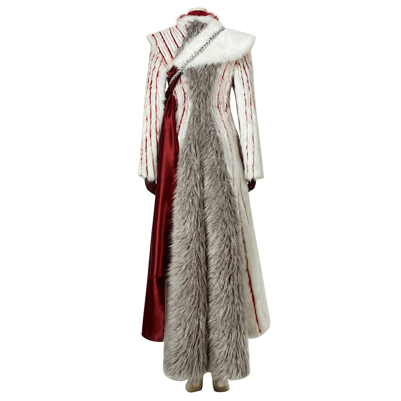 Daenerys Targaryen Game of Throne s8 Halloween Cosplay Costume - Image 6