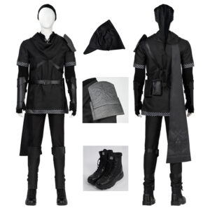 The Legend of Zelda Breath of the Wild Dark Link Cosplay Costume Game Suit