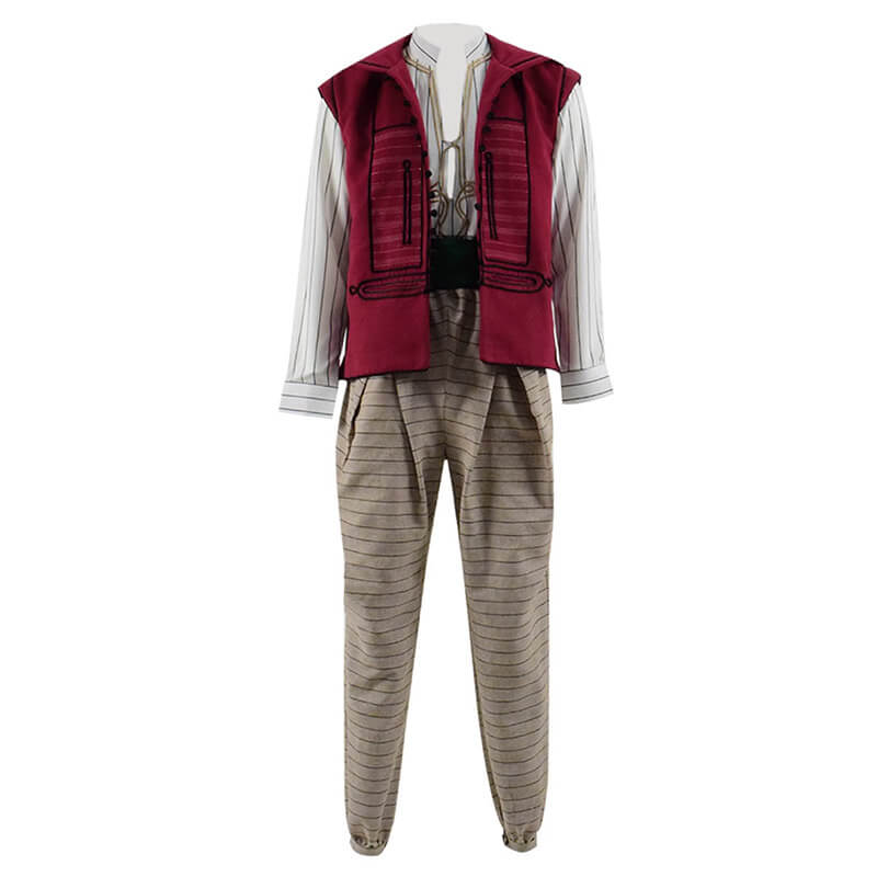 2019 Aladdin Costume Men Outfit Halloween Cosplay For Sale - Image 2