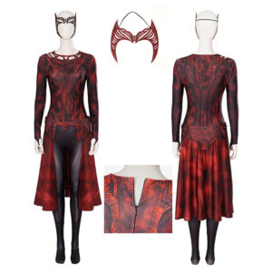 Doctor Strange 2 Scarlet Witch Cosplay Costume Wanda New Suit Halloween Outfit