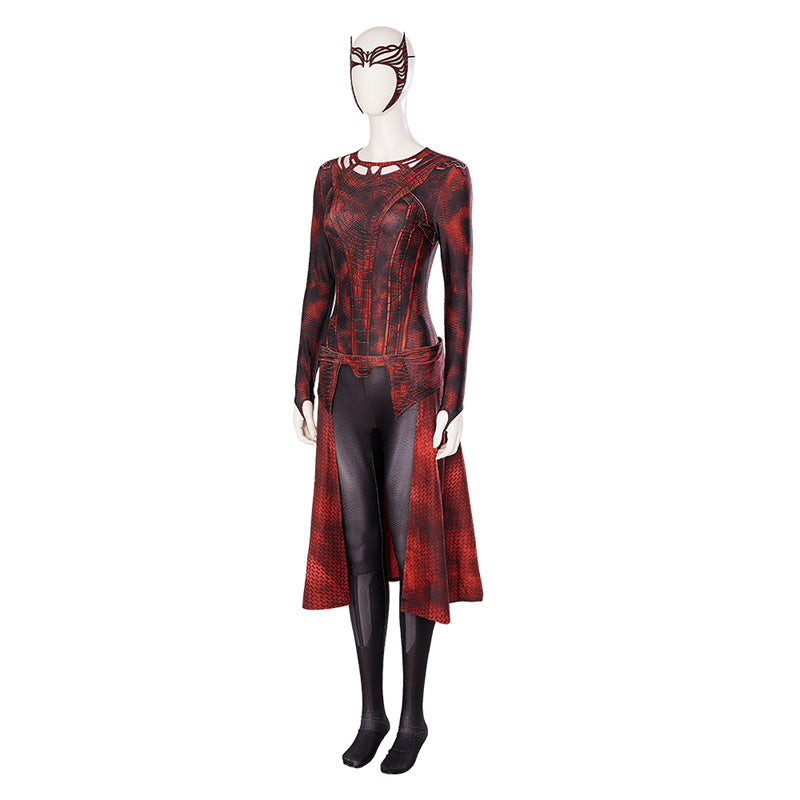 Doctor Strange 2 Scarlet Witch Cosplay Costume Wanda New Suit Halloween Outfit - Image 3