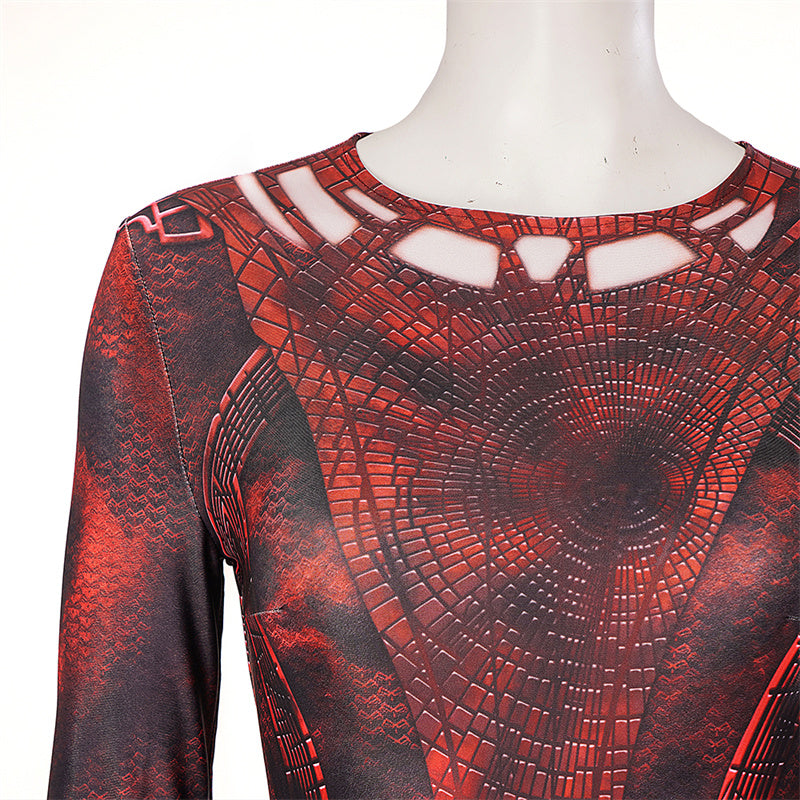 Doctor Strange 2 Scarlet Witch Cosplay Costume Wanda New Suit Halloween Outfit - Image 6
