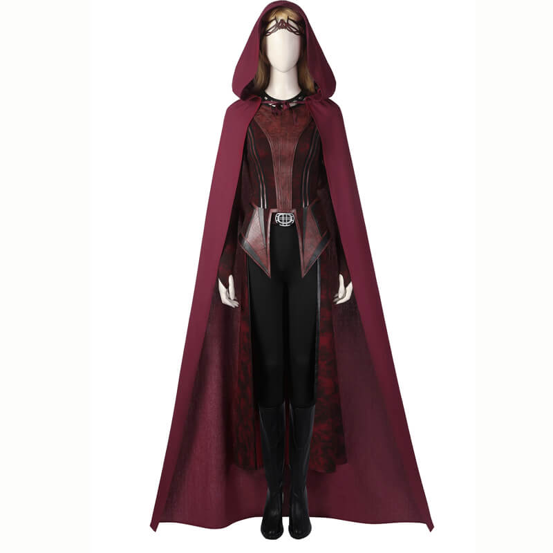 Doctor Strange 2 Scarlet Witch New Costume with Skirt Wanda New Outfit Halloween Cosplay Costumes - Image 4