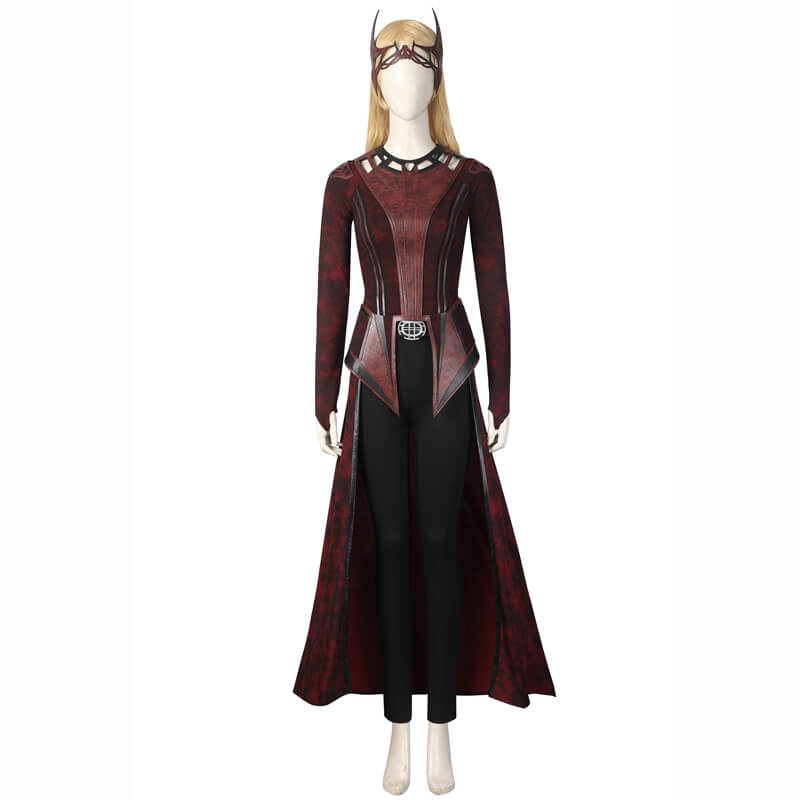 Doctor Strange 2 Scarlet Witch New Costume with Skirt Wanda New Outfit Halloween Cosplay Costumes - Image 8