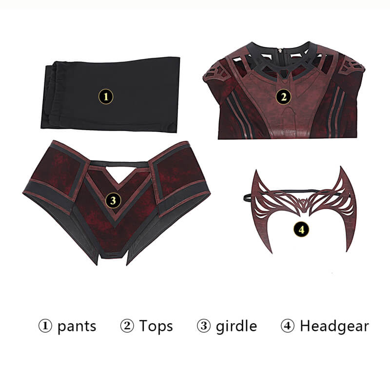 Doctor Strange 2 Scarlet Witch New Costume Doctor Strange in the Multiverse of Madness New Outfit Cosplay - Image 4