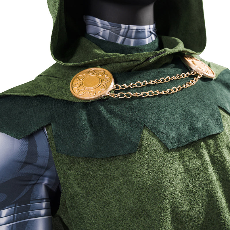 Doctor Doom Cosplay Costume Classic Dr. Doom Comic Halloween Suit - Image 13