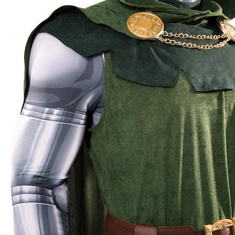 Doctor Doom Cosplay Costume Classic Dr. Doom Comic Halloween Suit - Image 20