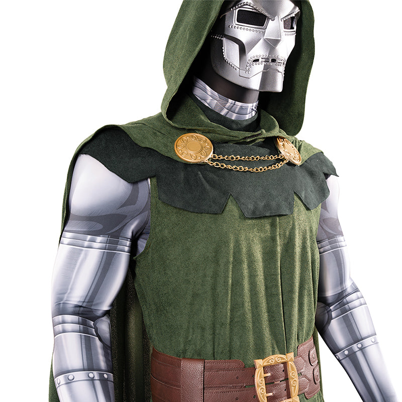 Doctor Doom Cosplay Costume Classic Dr. Doom Comic Halloween Suit - Image 21