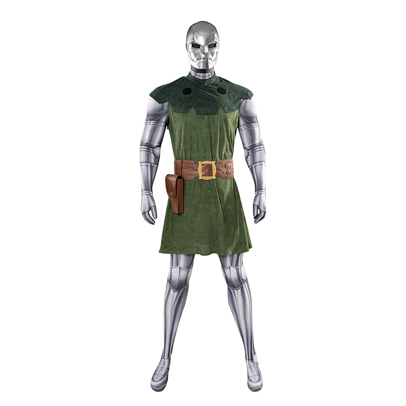 Doctor Doom Cosplay Costume Classic Dr. Doom Comic Halloween Suit - Image 10