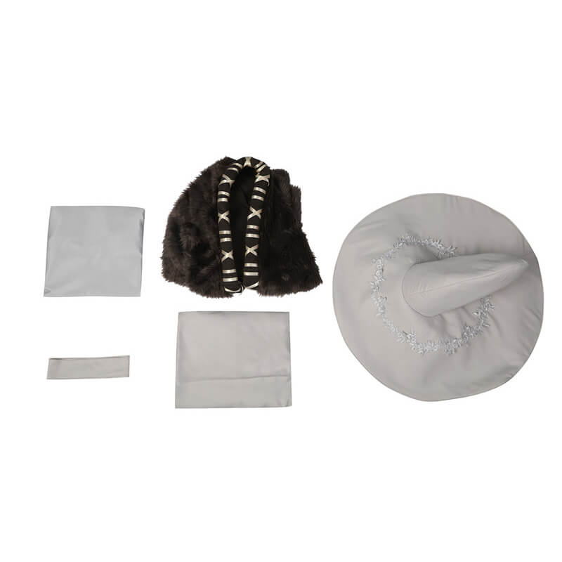 Elden Ring Ranni Costume the Witch Cloak Halloween Cosplay Outfit with Hat - Image 5