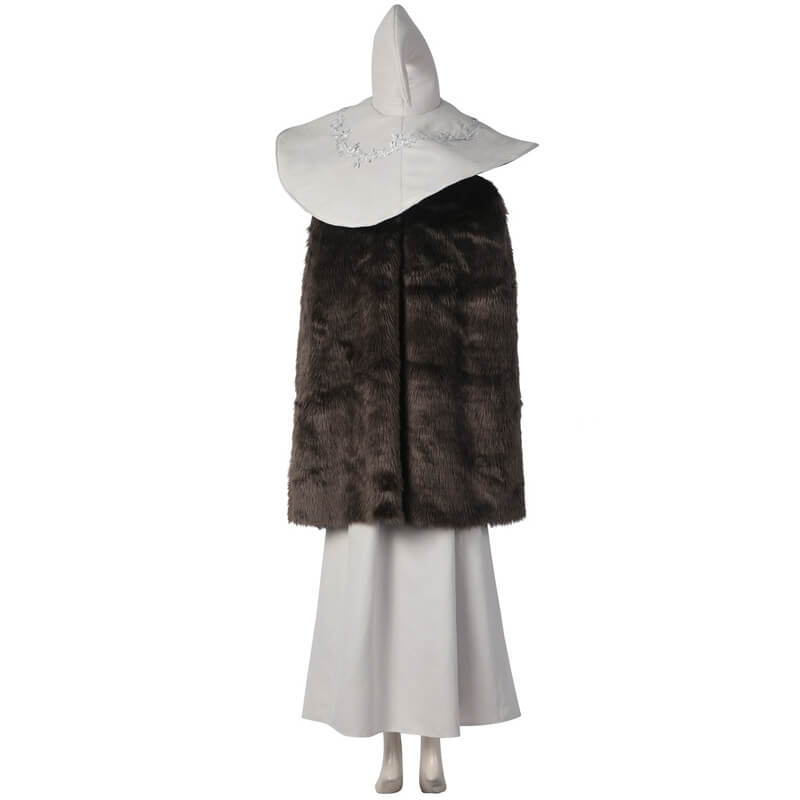 Elden Ring Ranni Costume the Witch Cloak Halloween Cosplay Outfit with Hat - Image 3