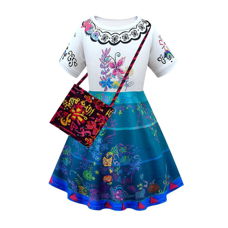 Encanto Dress Mirabel Costumes for Kids Girls Cosplay Halloween Outfit - Image 2