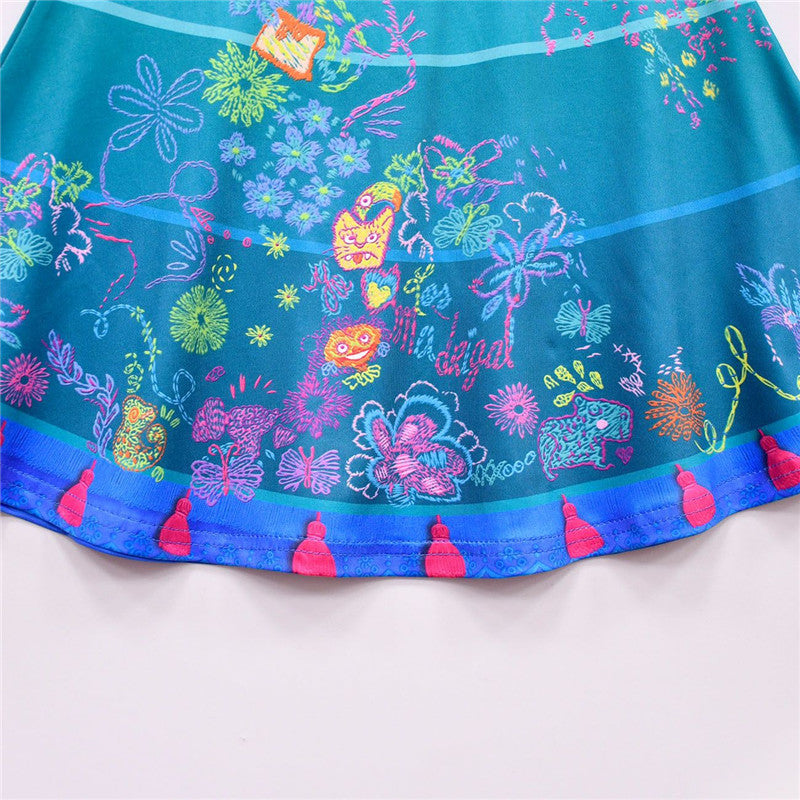 Encanto Dress Mirabel Costumes for Kids Girls Cosplay Halloween Outfit - Image 7