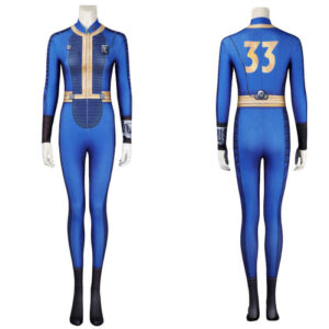 Fallout Lucy Cosplay Jumpsuit Vault 33 Suit Female Uniform Halloween Party Suit