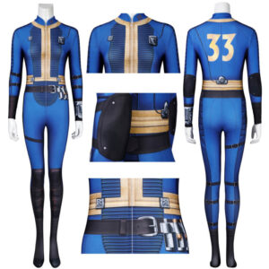 Fallout Onesie Fallout Lucy Cosplay Jumpsuit 33 Vault Suit Female