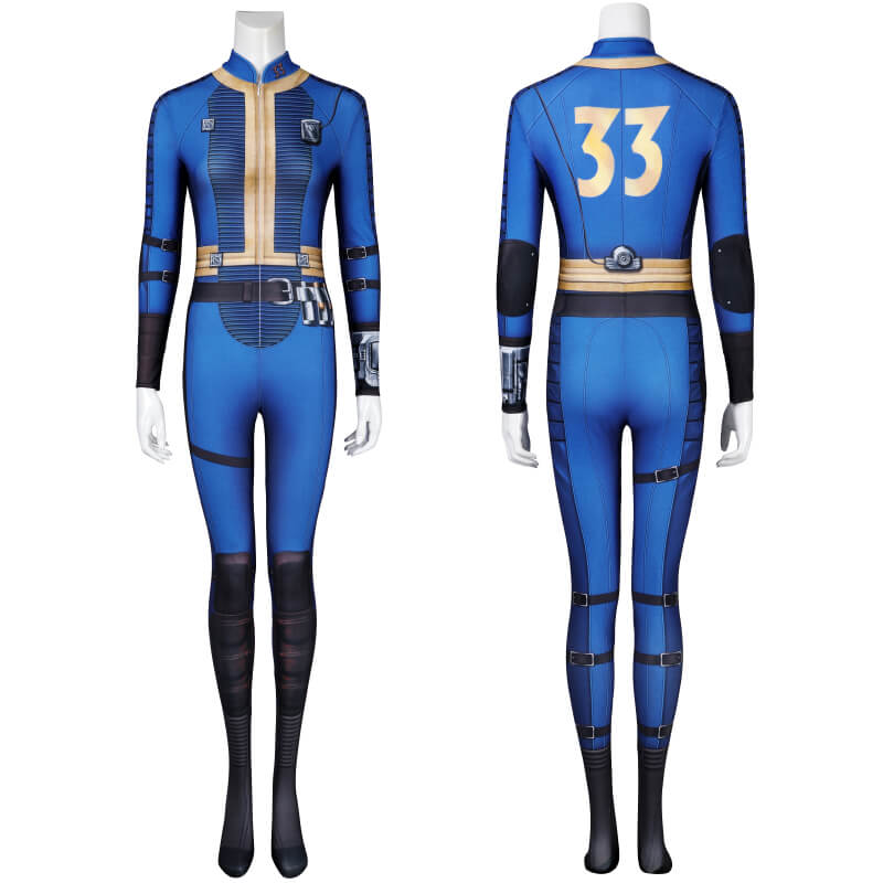 Fallout Onesie Fallout Lucy Cosplay Jumpsuit 33 Vault Suit Female - Image 2