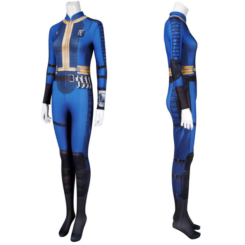 Fallout Onesie Fallout Lucy Cosplay Jumpsuit 33 Vault Suit Female - Image 3