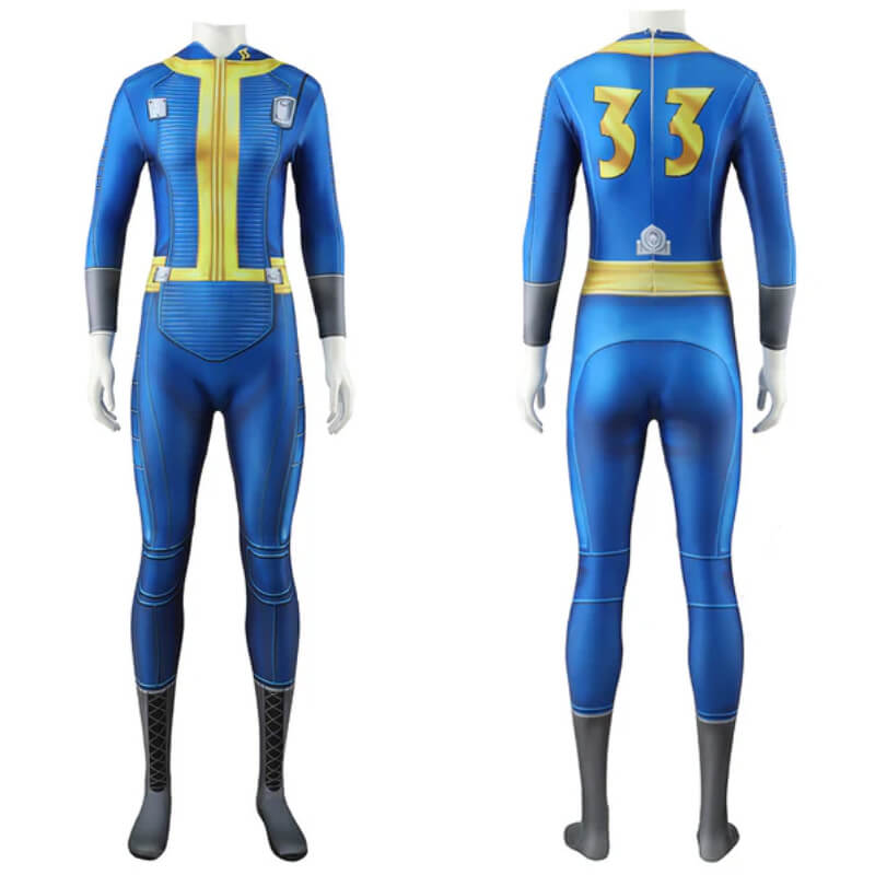 Fallout cosplay Jumpsuit Lucy Vault 33 Suit Female Halloween Party Suit