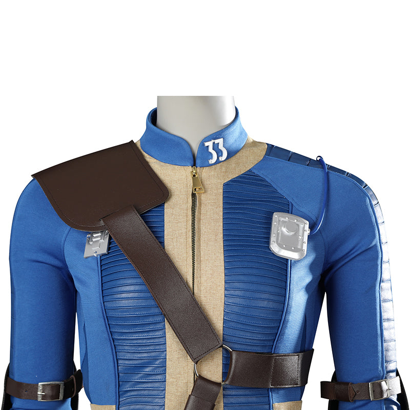 Fallout Lucy Cosplay Vault 33 Jumpsuit Female Fallout Blue Uniform Halloween Party Suit - Image 11