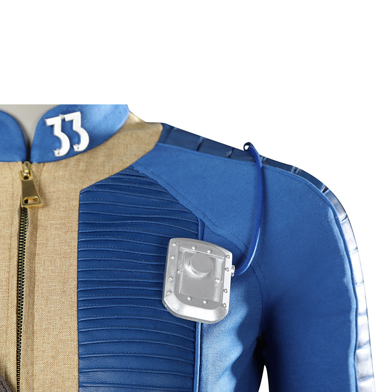 Fallout Lucy Cosplay Vault 33 Jumpsuit Female Fallout Blue Uniform Halloween Party Suit - Image 12