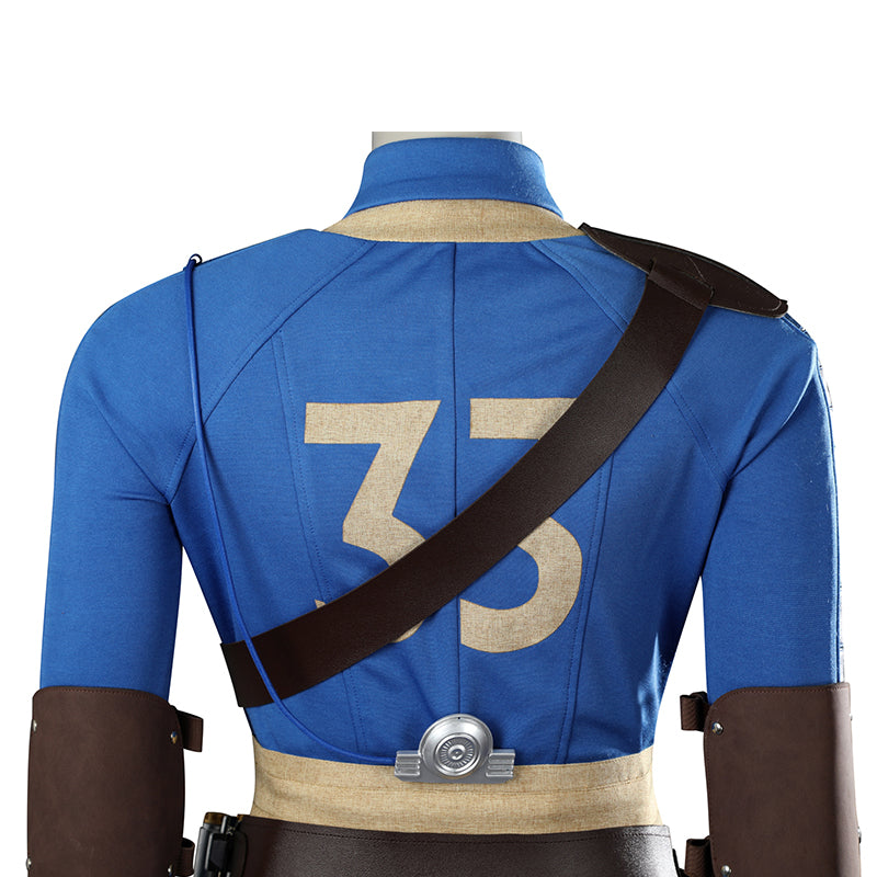 Fallout Lucy Cosplay Vault 33 Jumpsuit Female Fallout Blue Uniform Halloween Party Suit - Image 13
