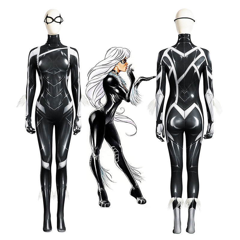 Felicia Hardy Jumpsuit Spider-Man 2 Black Cat Cosplay Costume