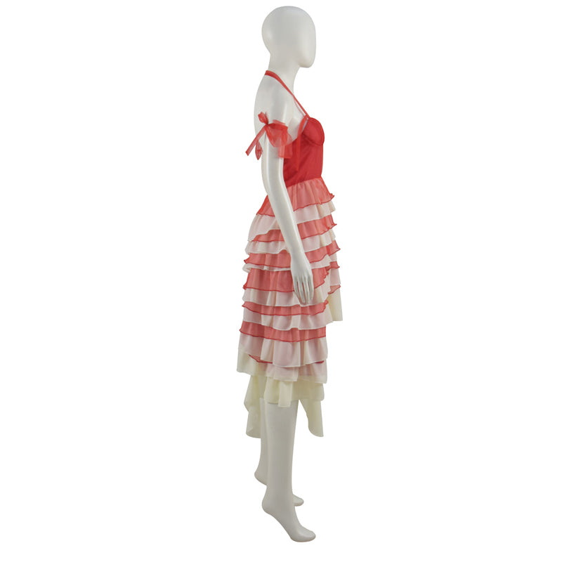 Harley Quinn Red Dress Plus Size The Suicide Squad 2 Cosplay Costumes - Image 3