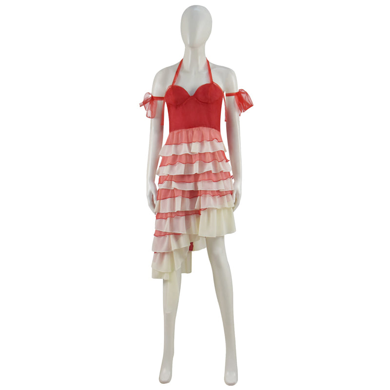 Harley Quinn Red Dress Plus Size The Suicide Squad 2 Cosplay Costumes - Image 2
