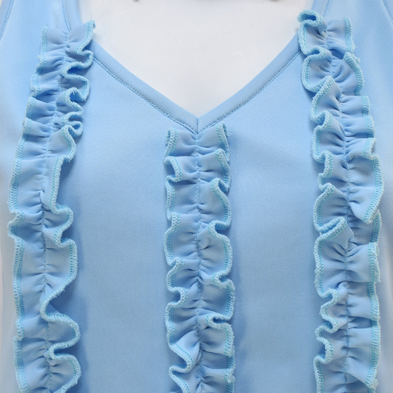 Dumb and Dumber Cosplay Costume Harry Dunne Blue Suit Halloween Outfit For Women - Image 9