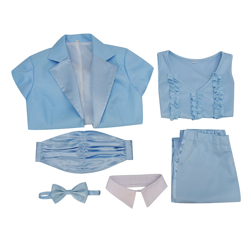 Dumb and Dumber Cosplay Costume Harry Dunne Blue Suit Halloween Outfit For Women - Image 10