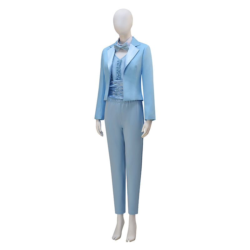 Dumb and Dumber Cosplay Costume Harry Dunne Blue Suit Halloween Outfit For Women - Image 3