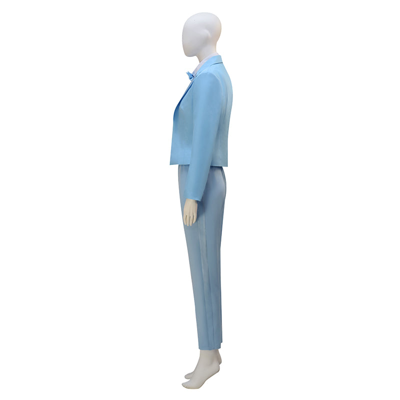 Dumb and Dumber Cosplay Costume Harry Dunne Blue Suit Halloween Outfit For Women - Image 4